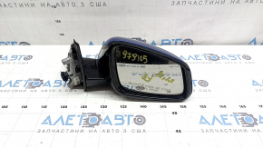 Зеркало боковое правое в сборе BMW X1 F48 16-22 5 пинов, поворотник, подогрев, автоскладывание, Shadow-Line, синее