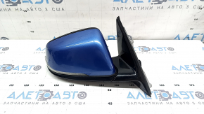 Зеркало боковое правое в сборе BMW X1 F48 16-22 5 пинов, поворотник, подогрев, автоскладывание, Shadow-Line, синее