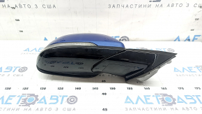 Зеркало боковое правое в сборе BMW X1 F48 16-22 5 пинов, поворотник, подогрев, автоскладывание, Shadow-Line, синее