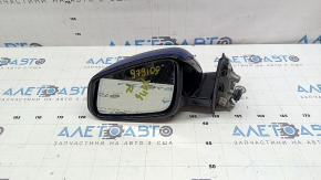 Зеркало боковое левое в сборе BMW X1 F48 16-22 5 пинов, поворотник, подогрев, автозатемнение, подсветка, автоскладывание, Shadow-Line, синее