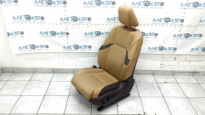 Водительское сидение Lexus ES 19-22 с airbag, электро, подогрев, вентиляция, память, кожа коричневая со светлоко-ричневой, примято, царапины, под чистку