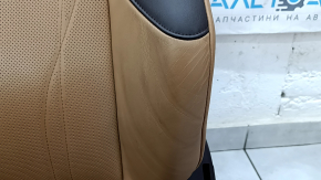 Водительское сидение Lexus ES 19-22 с airbag, электро, подогрев, вентиляция, память, кожа коричневая со светлоко-ричневой, примято, царапины, под чистку