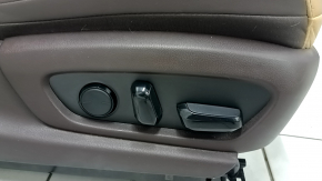 Пассажирское сидение Lexus ES 19-22 с airbag, электро, подогрев, вентиляция, кожа коричневая со светло-коричневой