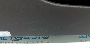 Panou ușă stânga față pentru Lexus ES 19-22, piele maro, cotieră și inserție, piele maro deschis, ornament din lemn închis, lucios, cu iluminare din spate, Mark Levinson, memorie, fără mâner și butoane de memorie, zgârieturi