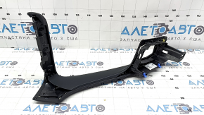 Ornament consolă centrală sub joystick BMW X1 F48 16-22 piele neagră, zgârieturi