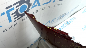 Бампер задний голый Lexus ES250 ES300h 20-26 под парктроники, красный, надрывы, царапины, сломаны крепления, отсутствует фрагмент