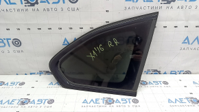 Форточка глухое стекло задняя правая BMW X1 F48 16-22 черный глянец, тонировка