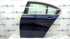 Дверь в сборе задняя левая BMW 5 F10 11-16 keyless, ручка с хром, синий A89, тычка