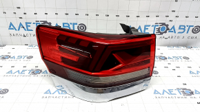 Фонарь внешний крыло левый VW Atlas 21-24 LED с хром молдингом, потерт