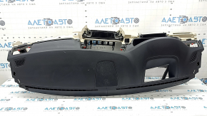 Торпедо передняя панель с AIRBAG BMW 5 F10 11-16 кожа Nappa черно-бежевая oyster, под проекцию, под чистку