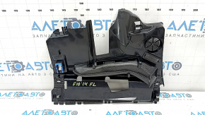 Tampă torpilă pentru picioarele șoferului BMW 5 F10 10-16 negru