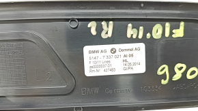 Накладка порога внешняя задняя левая BMW 5 F10 11-16 подсветка, тычки, царапины