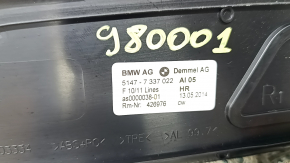 Накладка порога внешняя задняя правая BMW 5 F10 11-16 подсветка, тычки коррозия