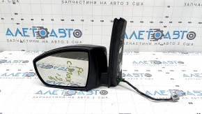 Зеркало боковое левое в сборе Ford C-max MK2 17-18 8 пинов, BSM, поворотник, подсветка, подогрев, черное