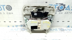 Плафон освещения передний в сборе Ford C-max MK2 13-18 под панораму, серый, надломаны крепления, царапины