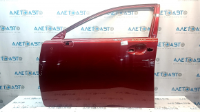 Дверь голая передняя левая Lexus ES300h ES350 13-15 красный 3R1, крашена 0.2-0.3мм, примята, сколы