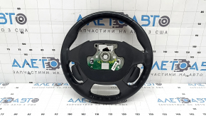 Руль голый Ford C-max MK2 13-18 кожа черный, с кнопками, протерт
