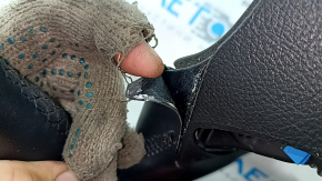Volan gol BMW 5 F10 11-16 piele neagră Sport sub padele, zgârieturi, piele julită