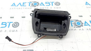 Scrumieră consolă față BMW 5 F10 11-16 cu ornamente din lemn, cu iluminare din spate, zgârieturi, ornamente sparte