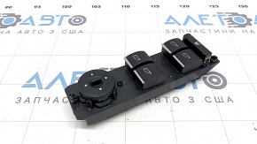 Comandă ridicare geam stânga față Ford C-max MK2 13-18 neagră cu crom, 4 butoane automate, suporturi butoane rupte