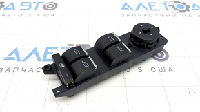 Comandă ridicare geam stânga față Ford C-max MK2 13-18 neagră cu crom, 4 butoane automate, suporturi butoane rupte
