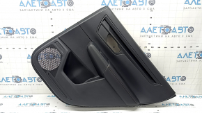 Panou ornamental ușă spate dreapta Honda CRV 23-26 negru, cotiera din piele neagră cu cusături portocalii, Sport, bandaj negru lucios, cu control și suprapunere control pentru mașina de ridicat geam