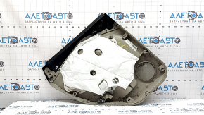 Обшивка двери карточка задняя правая Ford C-max MK2 13-18 серая, с ручкой, подлокотник серая кожа
