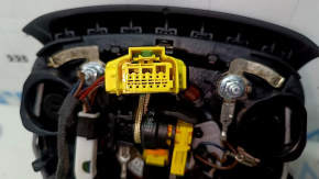 Подушка безопасности airbag в руль водительская Audi Q7 16-20 черная, потерт хром, царапины