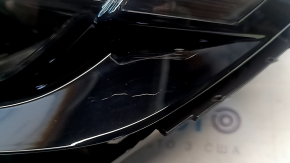 Ansamblu far stânga față Honda CRV 23-26 LED cu bandă cromată, suport rupt, abraziuni, zgârieturi