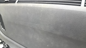 Торпедо передняя панель с AIRBAG Audi Q7 16-19 без проекции, кожа черная, с дефлекторами воздуховода, под химчистку, ржавый пиропатрон
