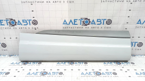 Ornamente ușă spate dreapta inferioare Audi Q7 16-19, bandaj gri, quattro, bare de protecție