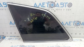 Форточка глухое стекло задняя левая Audi Q7 16-26 тонировка, с молдингом хром, надорван уплотнитель