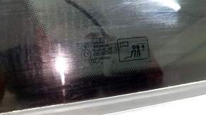 Lunetă stânga spate, geam orb, Audi Q7 16-26 fumuriu, cu ornament cromat, garnitură ruptă