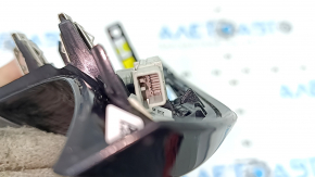 Ornament panou față stânga pentru BMW 5 G30 17-20, lemn de rădăcină de nuc, cu iluminare din spate