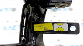 Ornament panou față stânga pentru BMW 5 G30 17-20, lemn de rădăcină de nuc, cu iluminare din spate