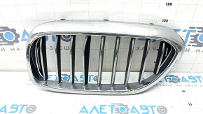 Grilă radiator stânga BMW 5 G30 17-20 cromată, bare de protecție, grilă spartă