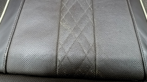 Scaun șofer BMW 5 G30 17-23 cu airbag, electric, încălzit, ventilat, masaj, memorie, piele maro închis, Comfort, suport de pernă rupt, uzat
