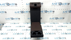 Spătar banchetă spate, central, BMW 5 G30 17-23, piele maro închis, lovituri