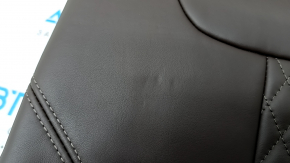Spătar banchetă dreapta spate BMW 5 G30 17-20 piele maro închis, Comfort, încălzit, lovituri, zgârieturi