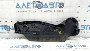 Ornamente scaun pasager dreapta pentru Audi Q7 16-19, negre, fără suport lombar, zgârieturi
