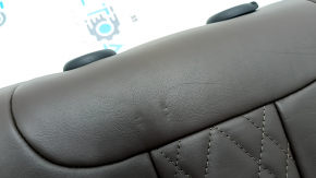 Spătar banchetă stânga spate BMW 5 G30 17-23, piele maro închis, Comfort, încălzit, lovituri, zgârieturi, necesită curățare