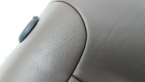Spătar banchetă stânga spate BMW 5 G30 17-23, piele maro închis, Comfort, încălzit, lovituri, zgârieturi, necesită curățare