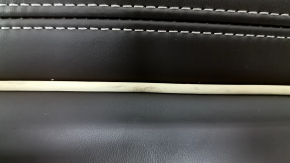 Spătar banchetă stânga spate BMW 5 G30 17-23, piele maro închis, Comfort, încălzit, lovituri, zgârieturi, necesită curățare