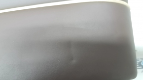 Spătar banchetă stânga spate BMW 5 G30 17-23, piele maro închis, Comfort, încălzit, lovituri, zgârieturi, necesită curățare