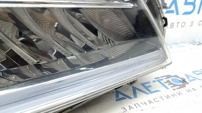 Ansamblu far dreapta față Honda Accord 17-17 Touring hybrid, LED, nisip, sticlă crăpată