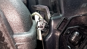 Panou frontal Torpedo cu AIRBAG BMW 5 G30 17-23, piele neagră cu proeminență inferioară maro închis