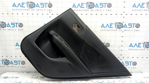 Ornamente ușă spate dreapta Honda Accord 13-17 piele neagră, cotiera piele neagră, zgârieturi