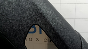 Ornamente ușă spate dreapta Honda Accord 13-17 piele neagră, cotiera piele neagră, zgârieturi
