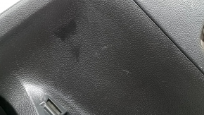 Ornamente ușă spate dreapta Honda Accord 13-17 piele neagră, cotiera piele neagră, zgârieturi