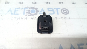 Cârlig ornamental pentru arcada portbagaj Nissan Rogue 17-20, negru, cu strat protector negru